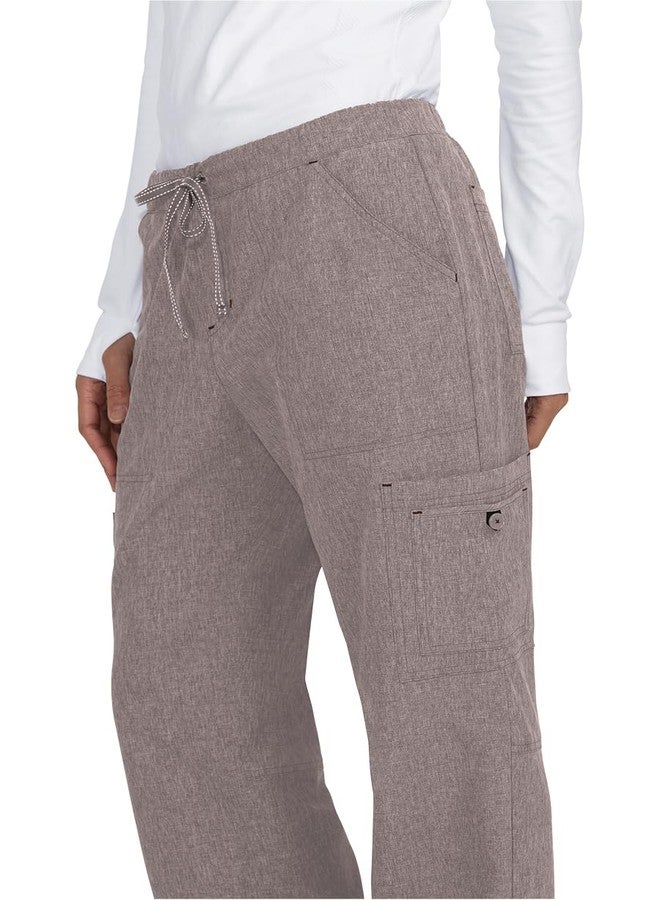 كوي بنطال طبي نسائي من KOI Basics Holly، بثمانية جيوب، مصنوع من قماش مطاطي، لون وردي فاتح متوسط. - Image 3